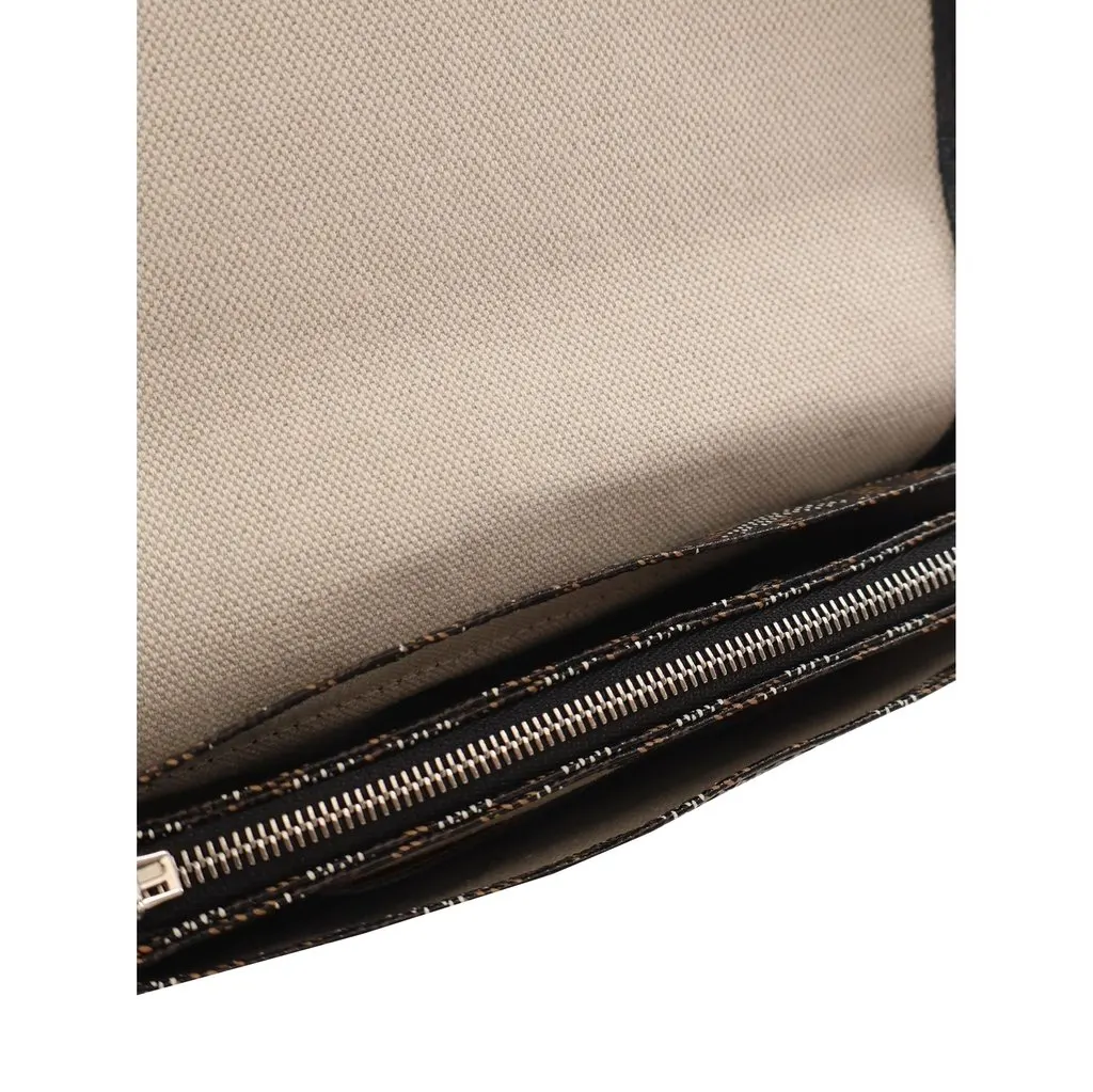 Goyard Goyardine Plumet Pocket Wallet Black Canvas Good - Model View