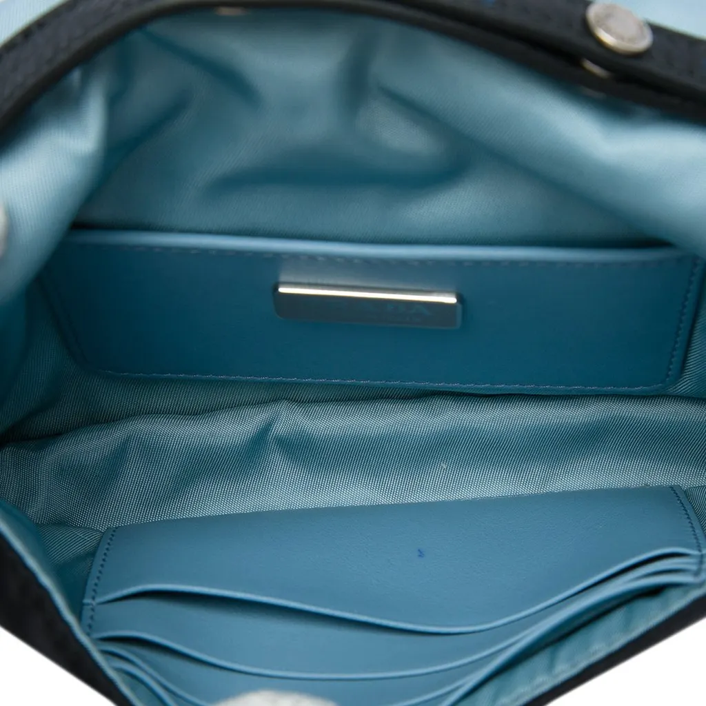 Prada Tessuto Etiquette Crossbody Black Very good - Model View