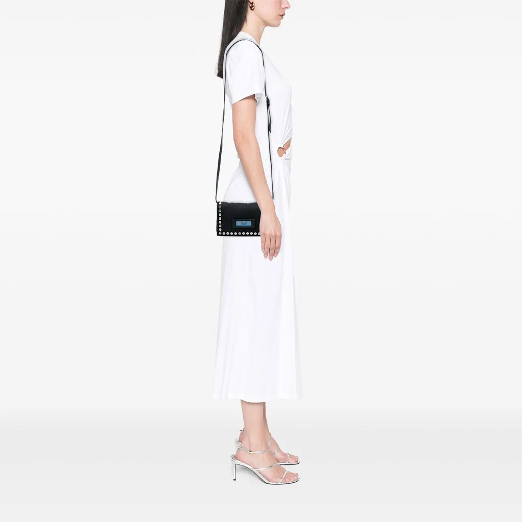 Prada Tessuto Etiquette Crossbody Black Very good - Box View