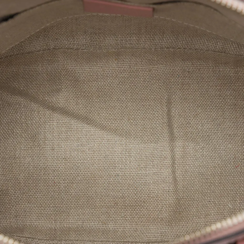 Gucci Mini Microguccissima Dome Satchel Pink Leather Very good - Model View