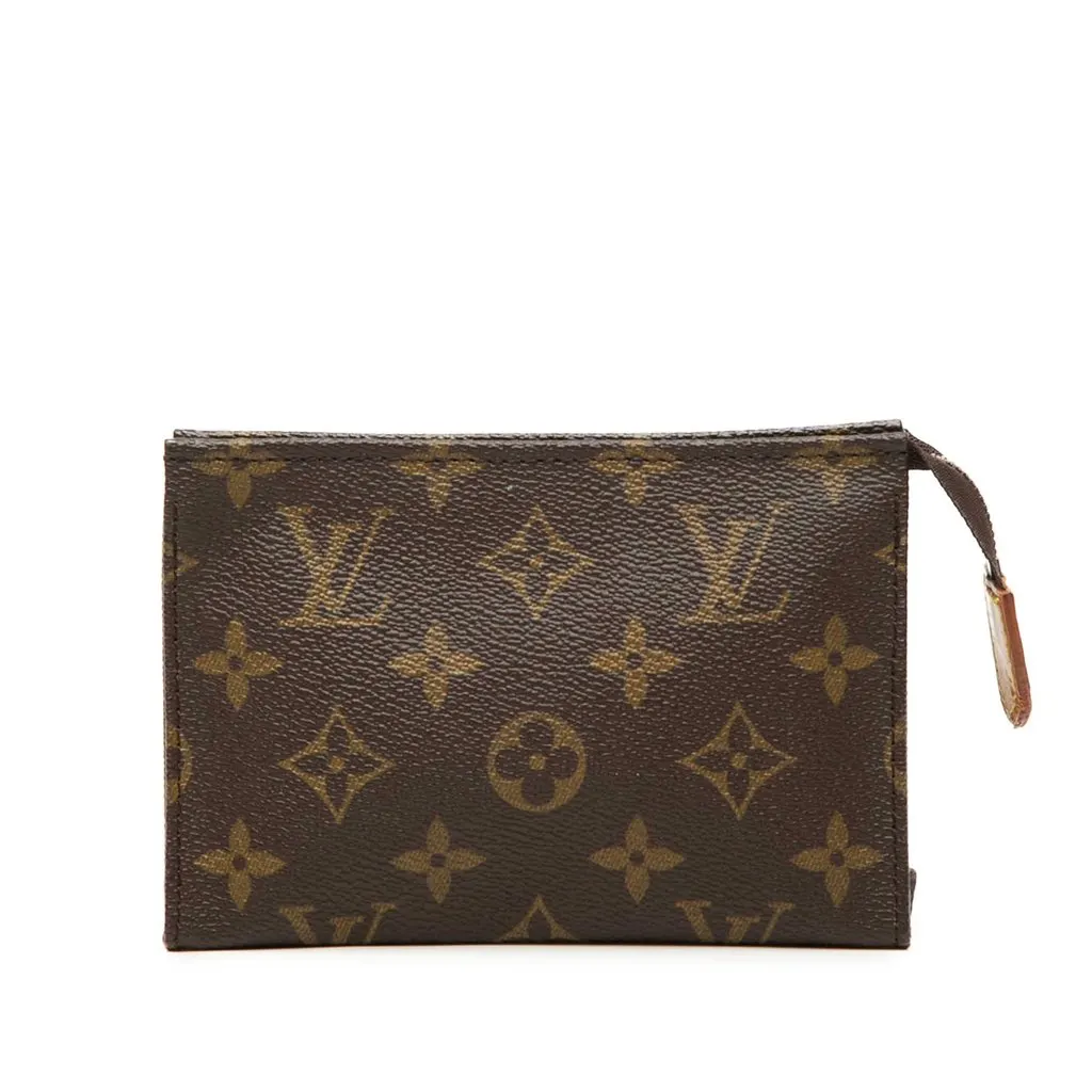 Louis Vuitton Monogram Toiletry Pouch 15 Brown Very good - Front View