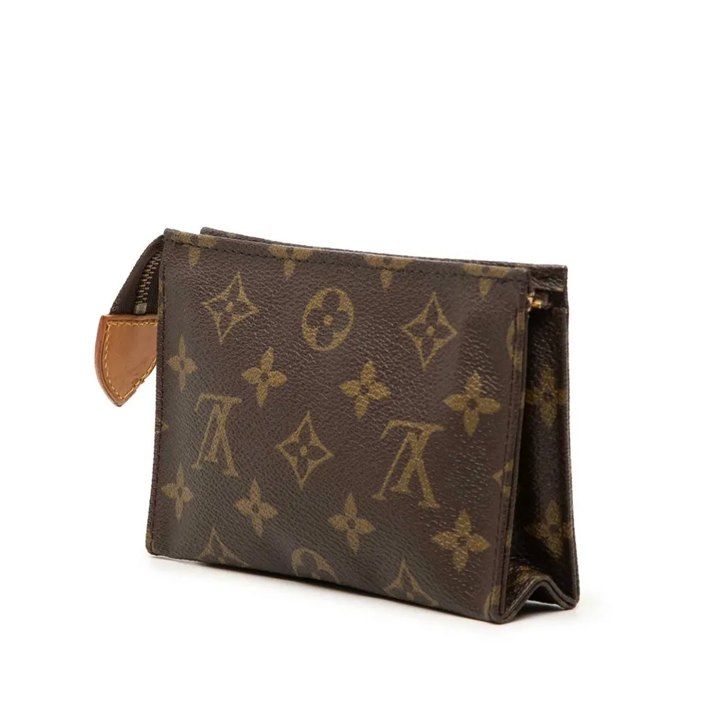 Louis Vuitton Monogram Toiletry Pouch 15 Brown Very good - Back View