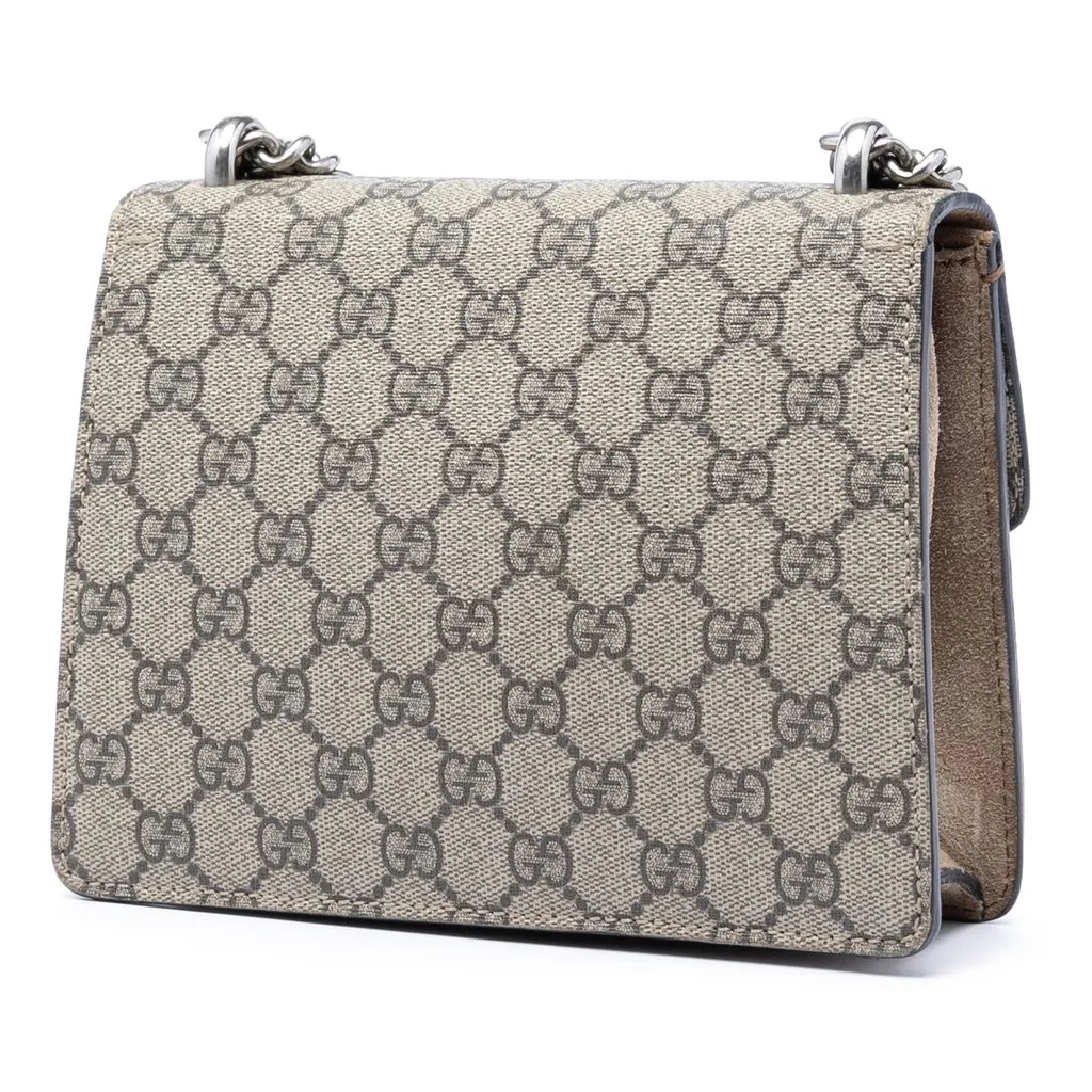 Gucci Small GG Supreme Dionysus Crossbody Beige Very good - Back View