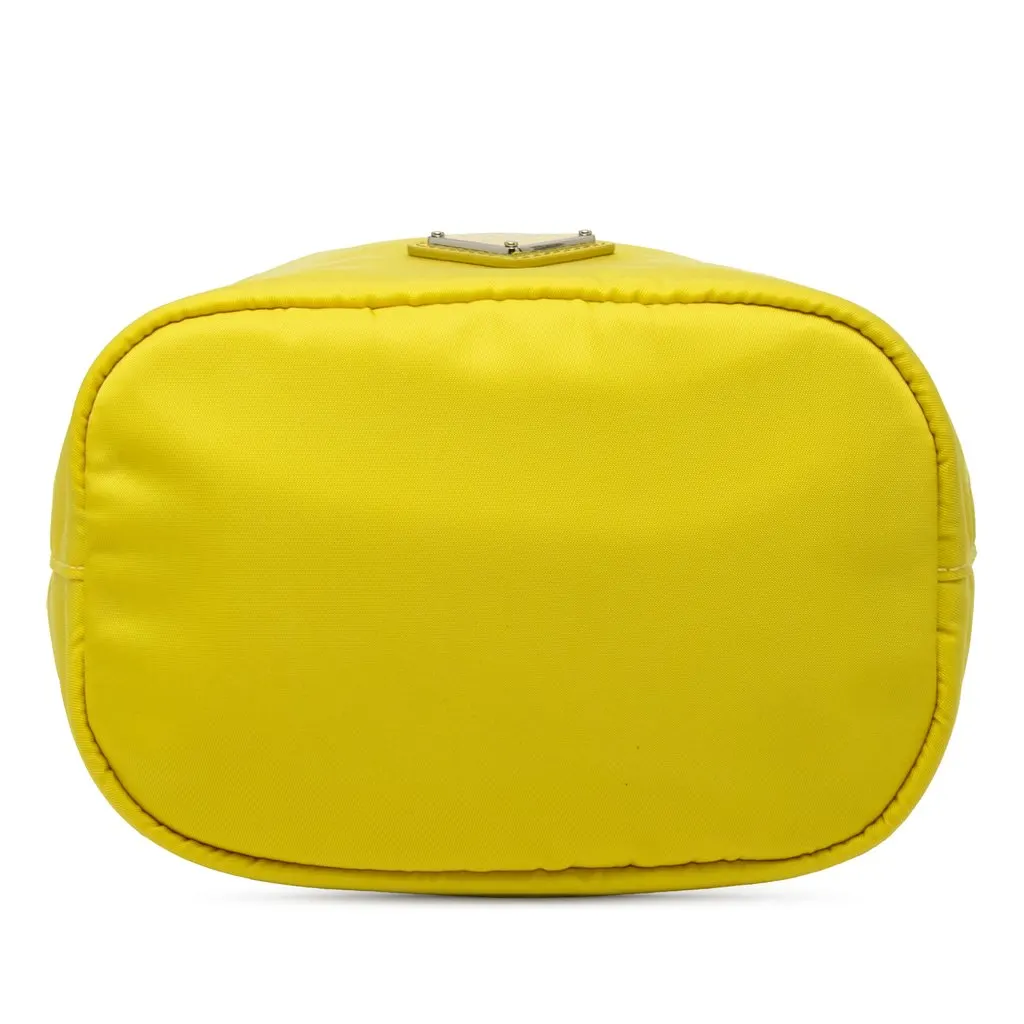 Prada Tessuto Drawstring Pouch Yellow Very good - Inside View