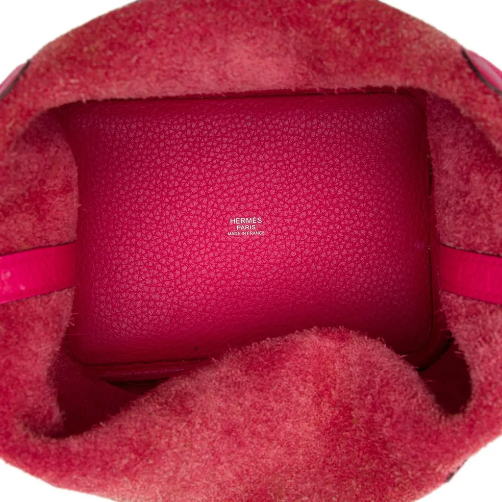 Hermès Clemence Picotin Lock 18 Pink Leather Very good - Model View