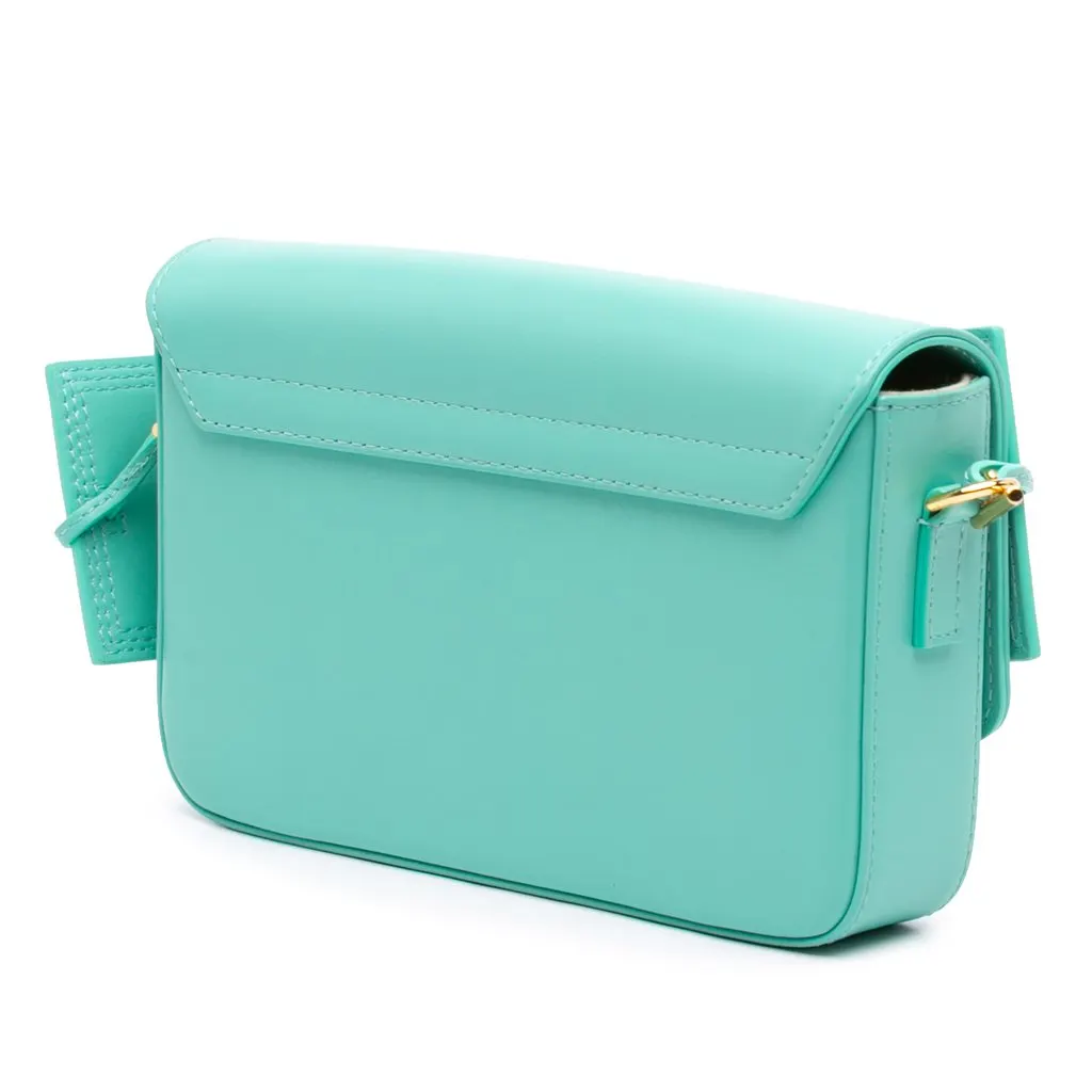 Jacquemus Calfskin Le Carinu Shoulder Bag Blue Leather Very good - Back View