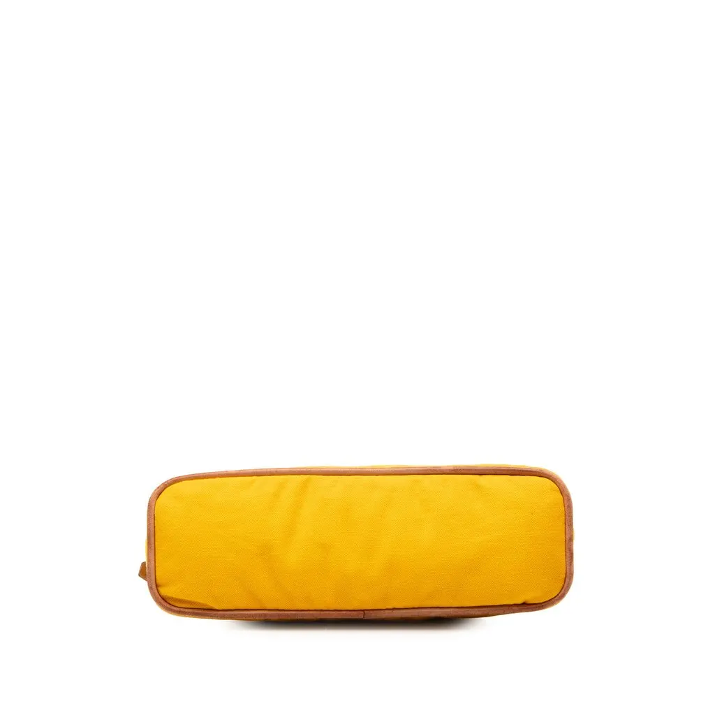 Hermès Toile Bolide Trousse De Voyage Pouch PM Yellow Canvas Very good - Inside View