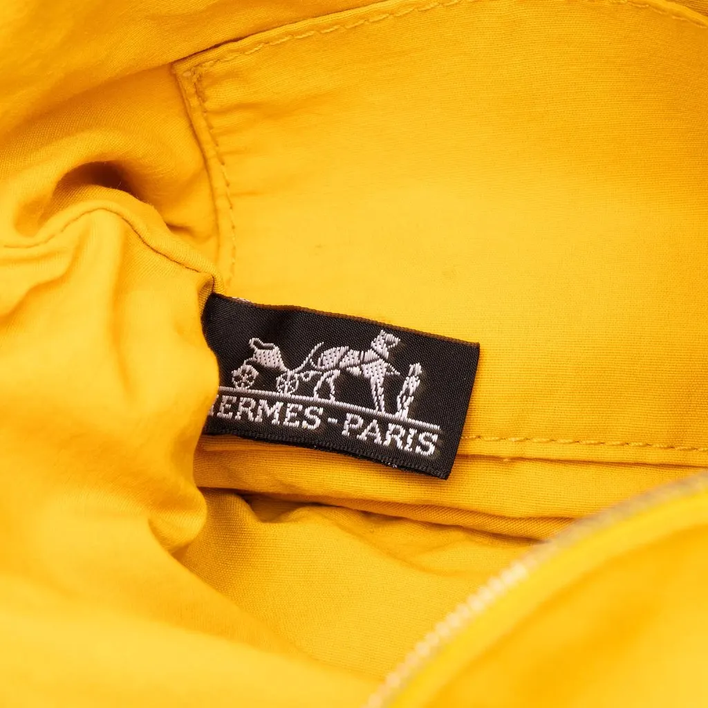 Hermès Toile Bolide Trousse De Voyage Pouch PM Yellow Canvas Very good - Box View