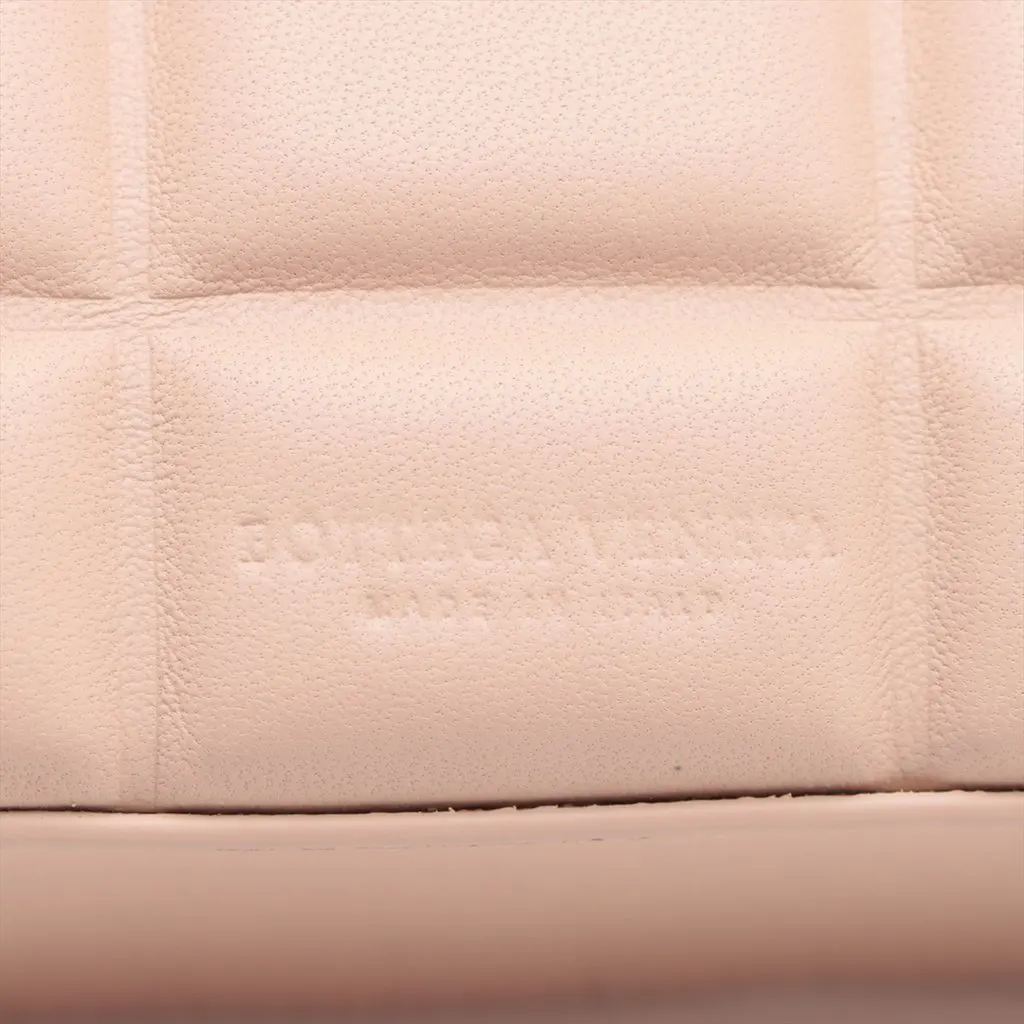 Bottega Veneta Mini Padded Nappa Half Moon Chain Crossbody Pink Leather Very good - Model View