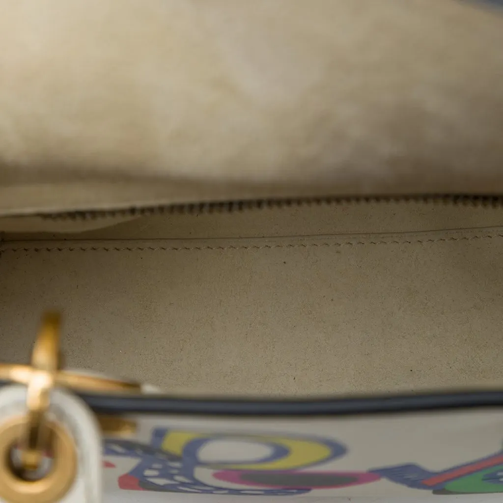 Dior DiorAmour Niki De Saint Phalle Mini Calfskin Love Lady Dior White Leather Very good - Model View
