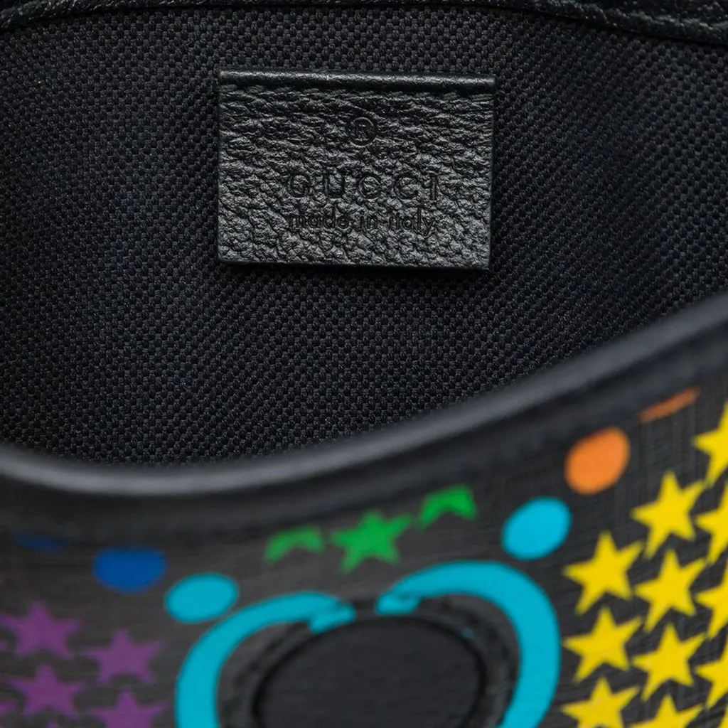 Gucci GG Supreme Psychedelic Belt Bag Black Canvas Very good - Box View