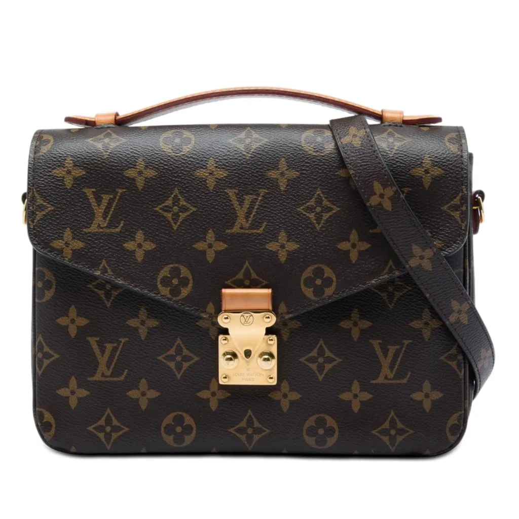 Louis Vuitton Monogram Pochette Metis Brown Very good - Front View