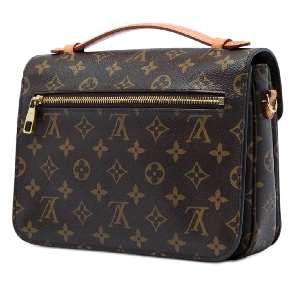 Louis Vuitton Monogram Pochette Metis Brown Very good - Back View