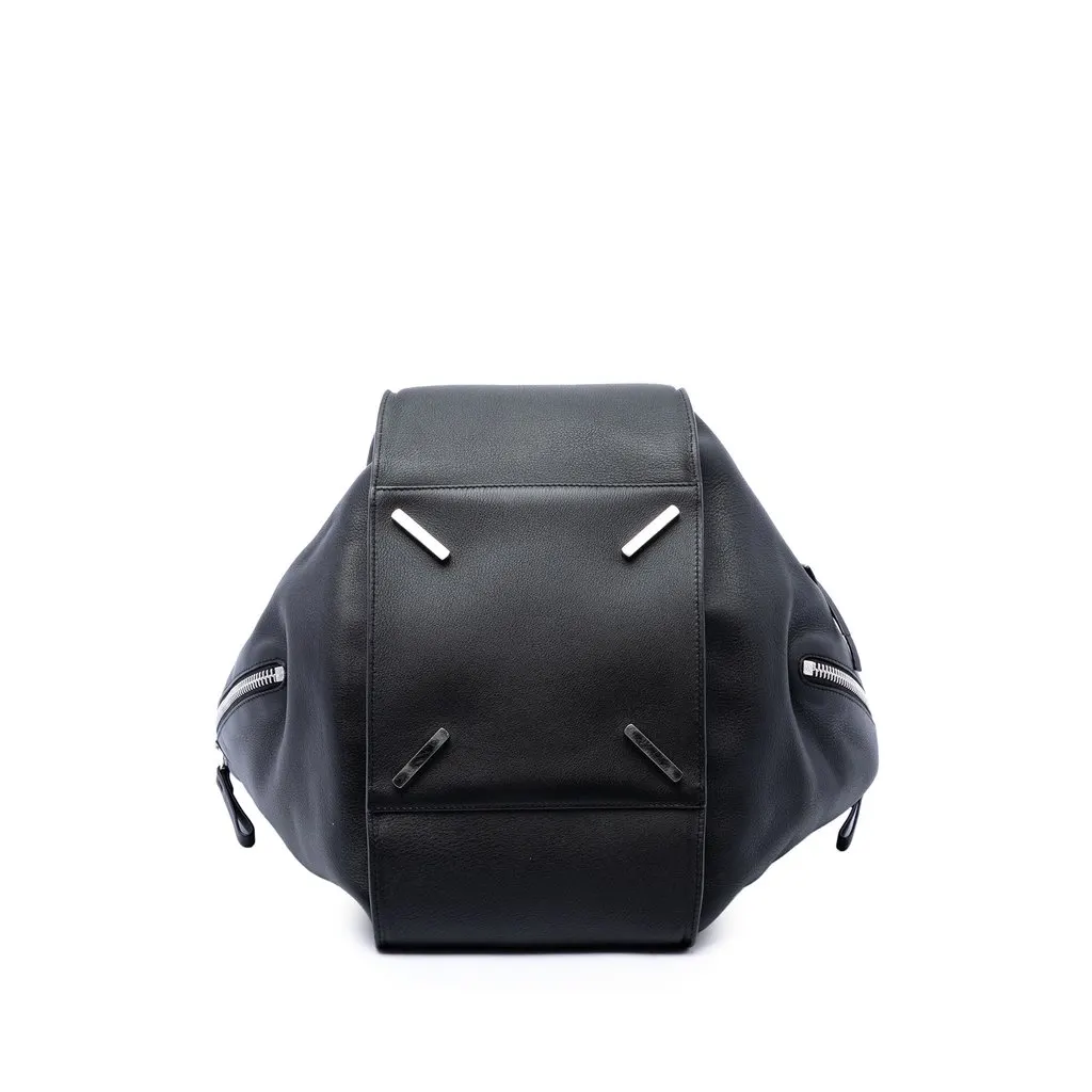 Loewe Large Leather Hammock Bag Black Leather Good - Inside View
