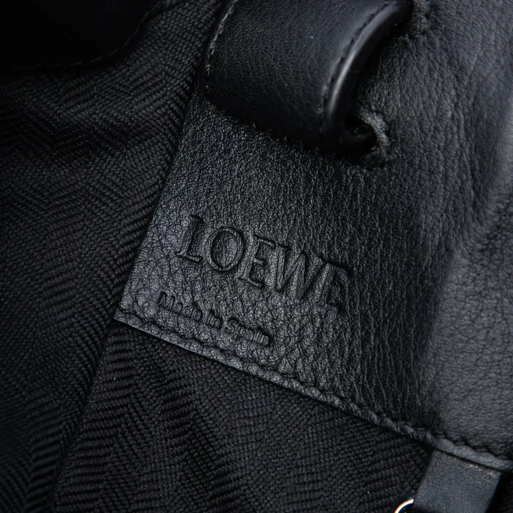 Loewe Large Leather Hammock Bag Black Leather Good - Box View