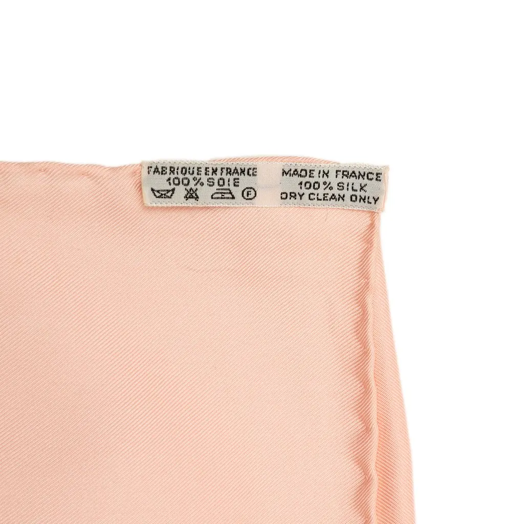 Hermès Brides de Gala Silk Scarf 90 White Silk Good - Back View
