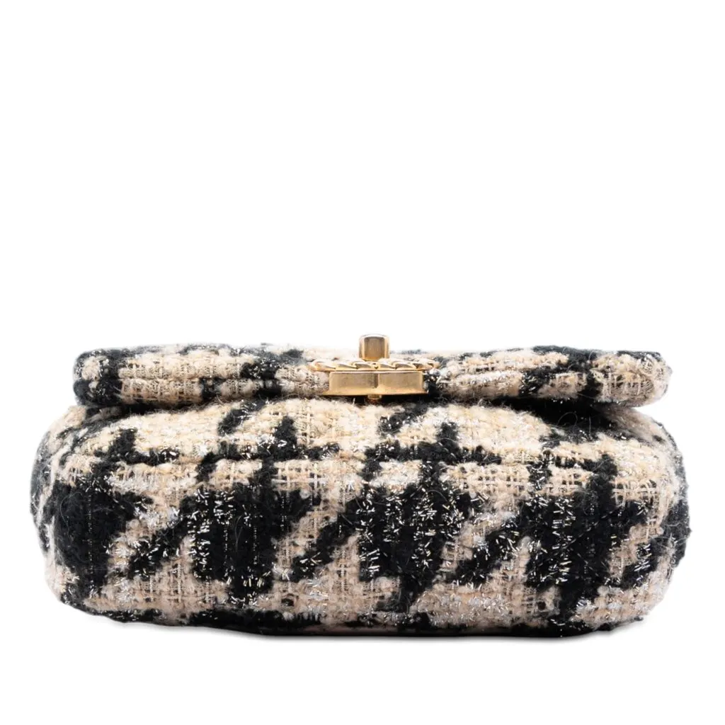 Chanel Houndstooth Tweed 19 Belt Bag Beige Very good - Inside View
