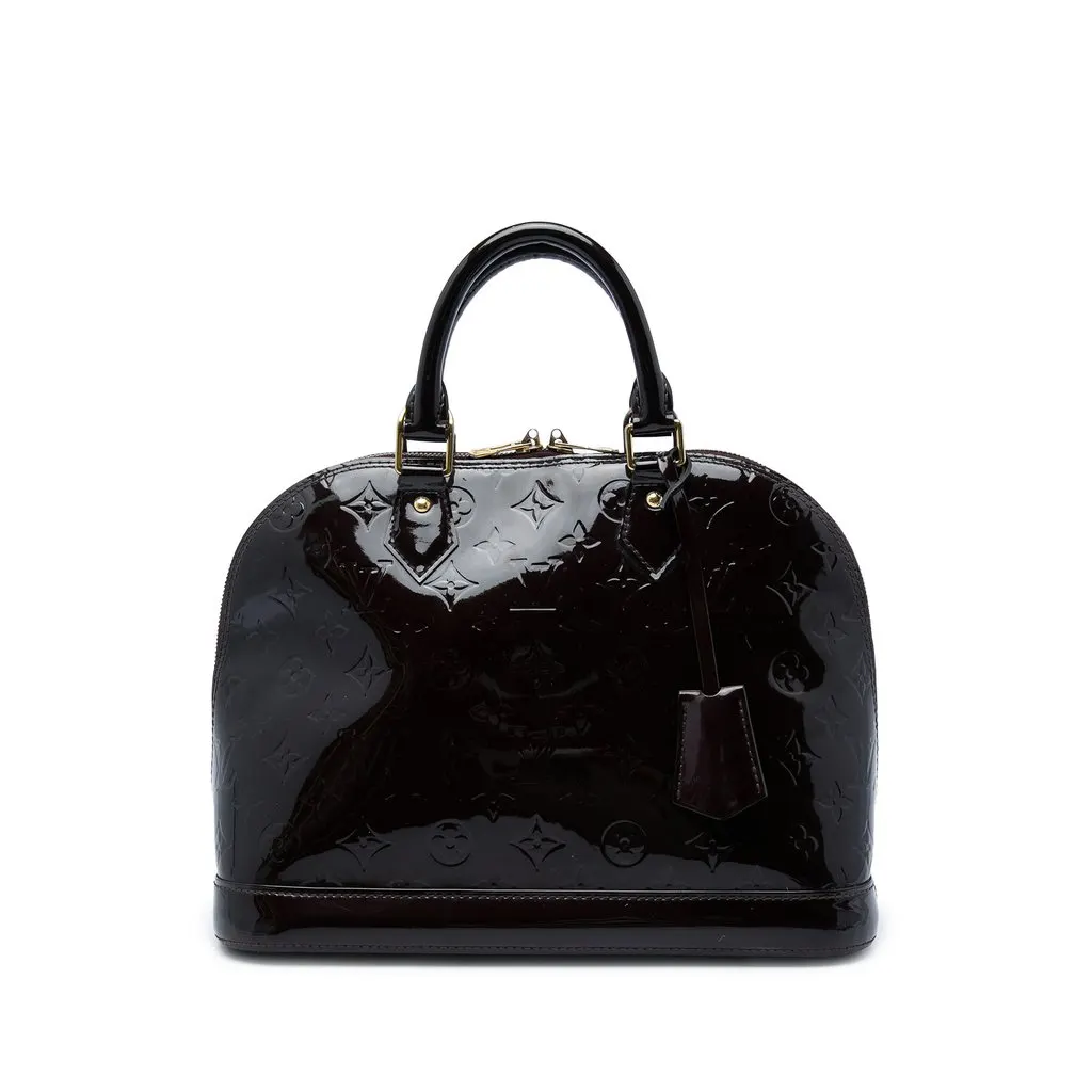 Louis Vuitton Monogram Vernis Alma PM Purple Leather Very good - Front View