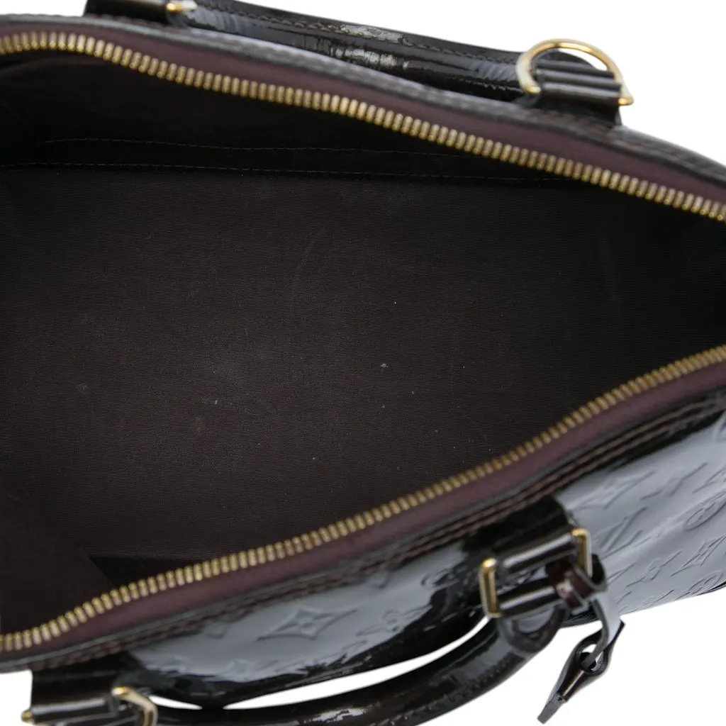 Louis Vuitton Monogram Vernis Alma PM Purple Leather Very good - Model View