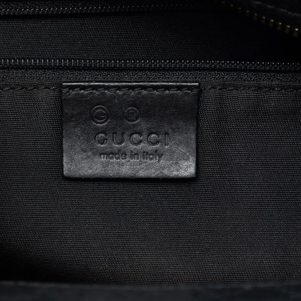 Gucci Microguccissima Clutch Black Leather Very good - Box View