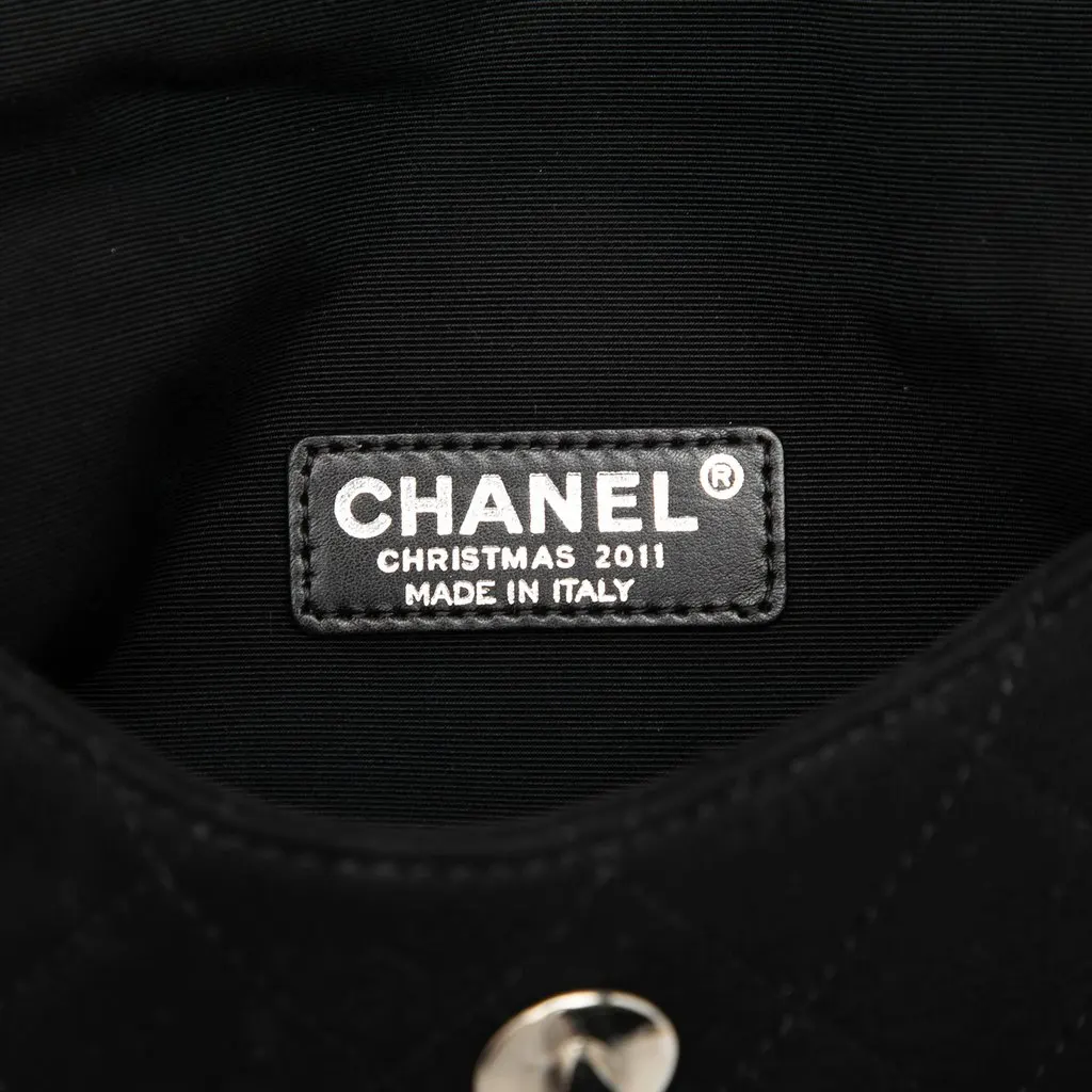 Chanel Mini CC Quilted Jersey Flap Black Very good - Box View