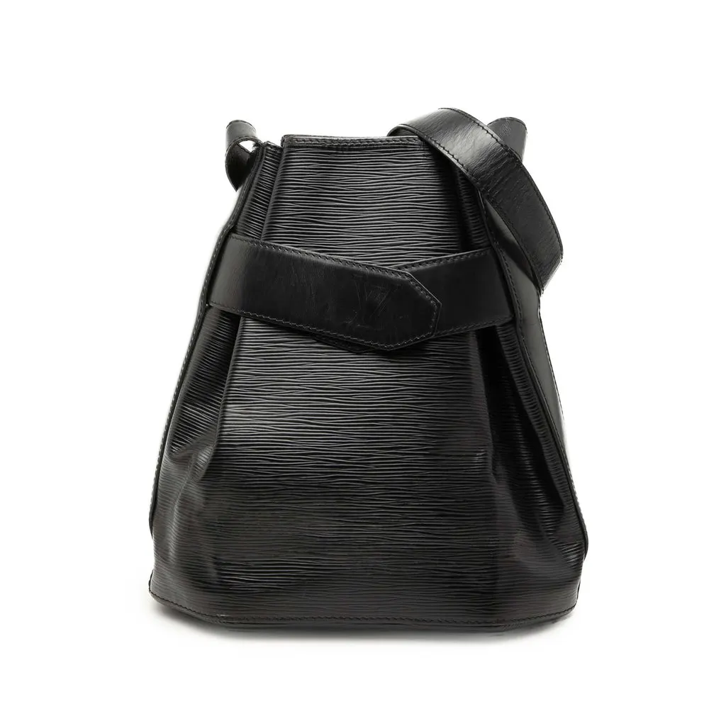 Louis Vuitton Epi Sac D Epaule PM Black Leather Very good - Front View