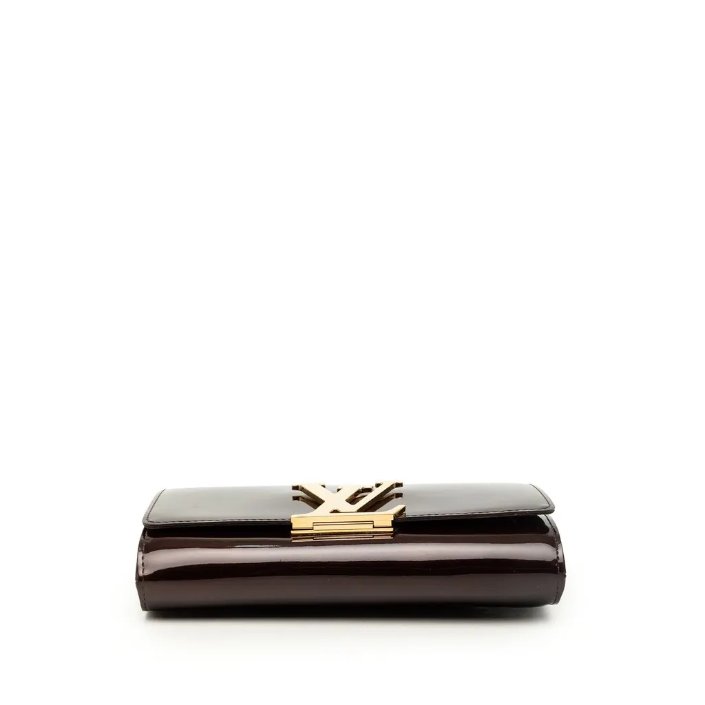 Louis Vuitton Vernis Louise Chain MM Red Leather Very good - Inside View