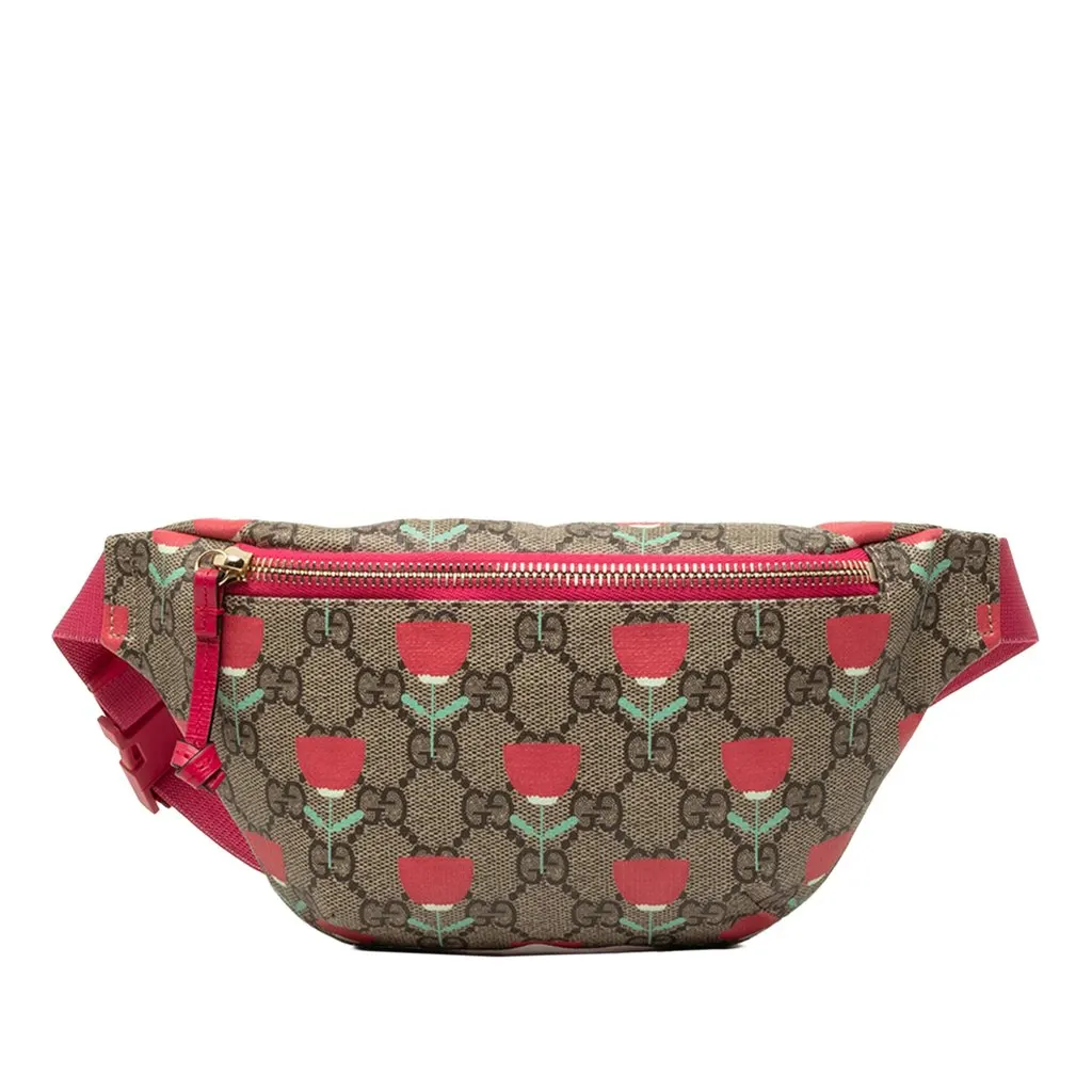 Gucci Kids GG سوبريم Tulip حزام حقيبة