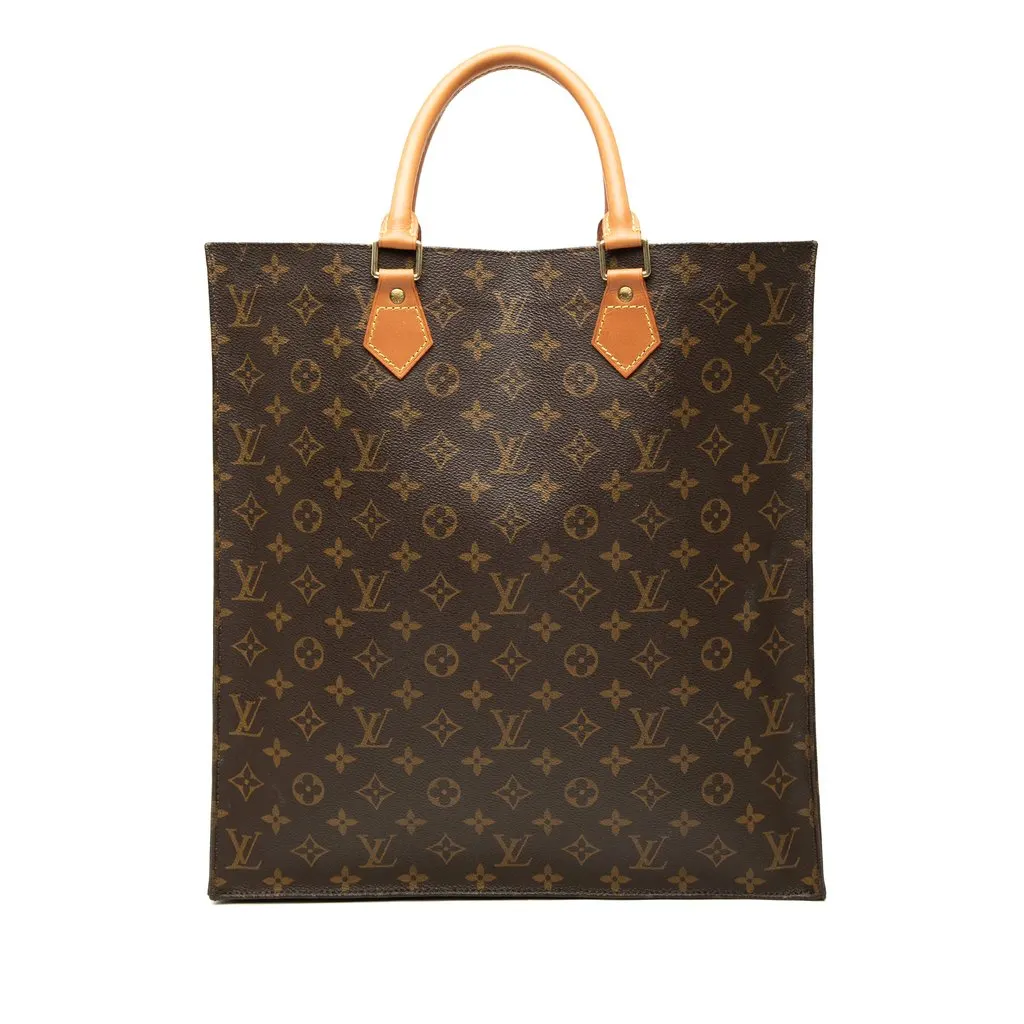 Louis Vuitton Monogram Sac Plat Brown Very good - Front View