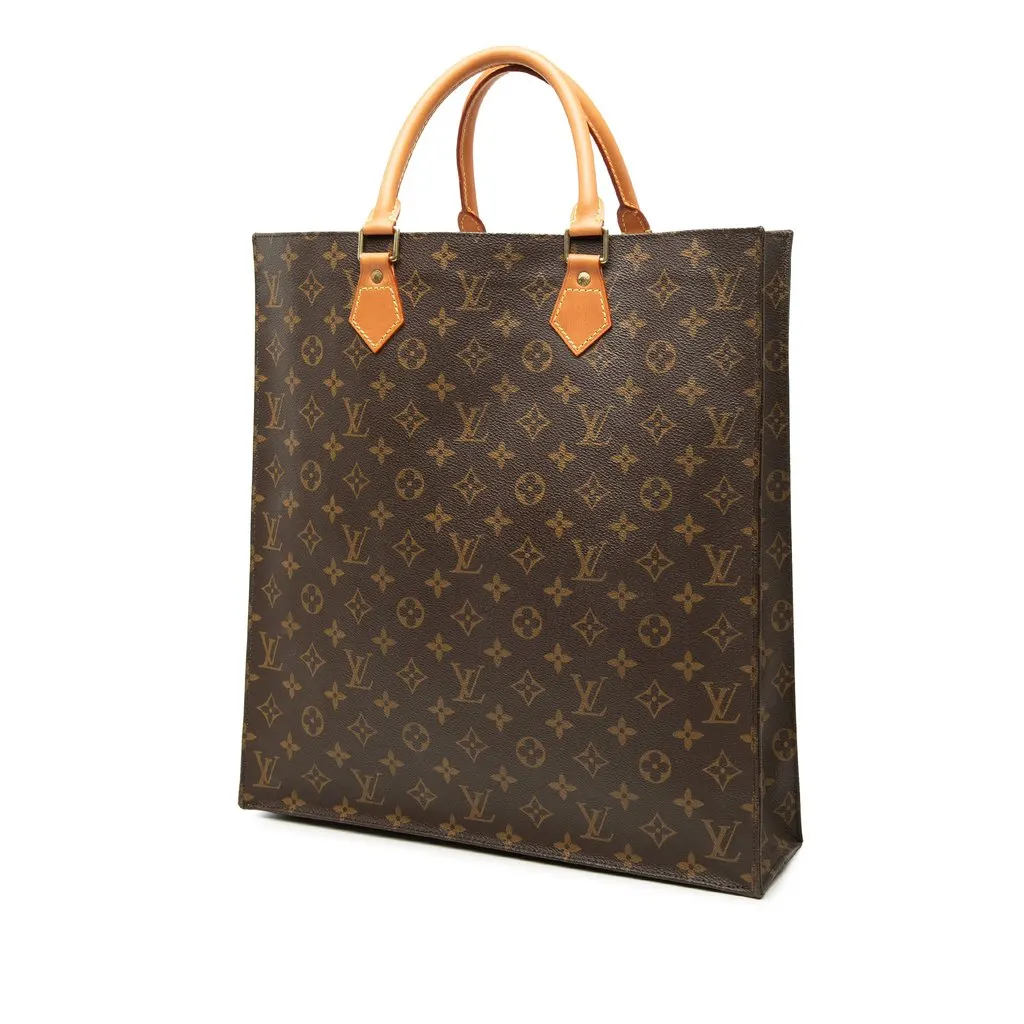Louis Vuitton Monogram Sac Plat Brown Very good - Back View