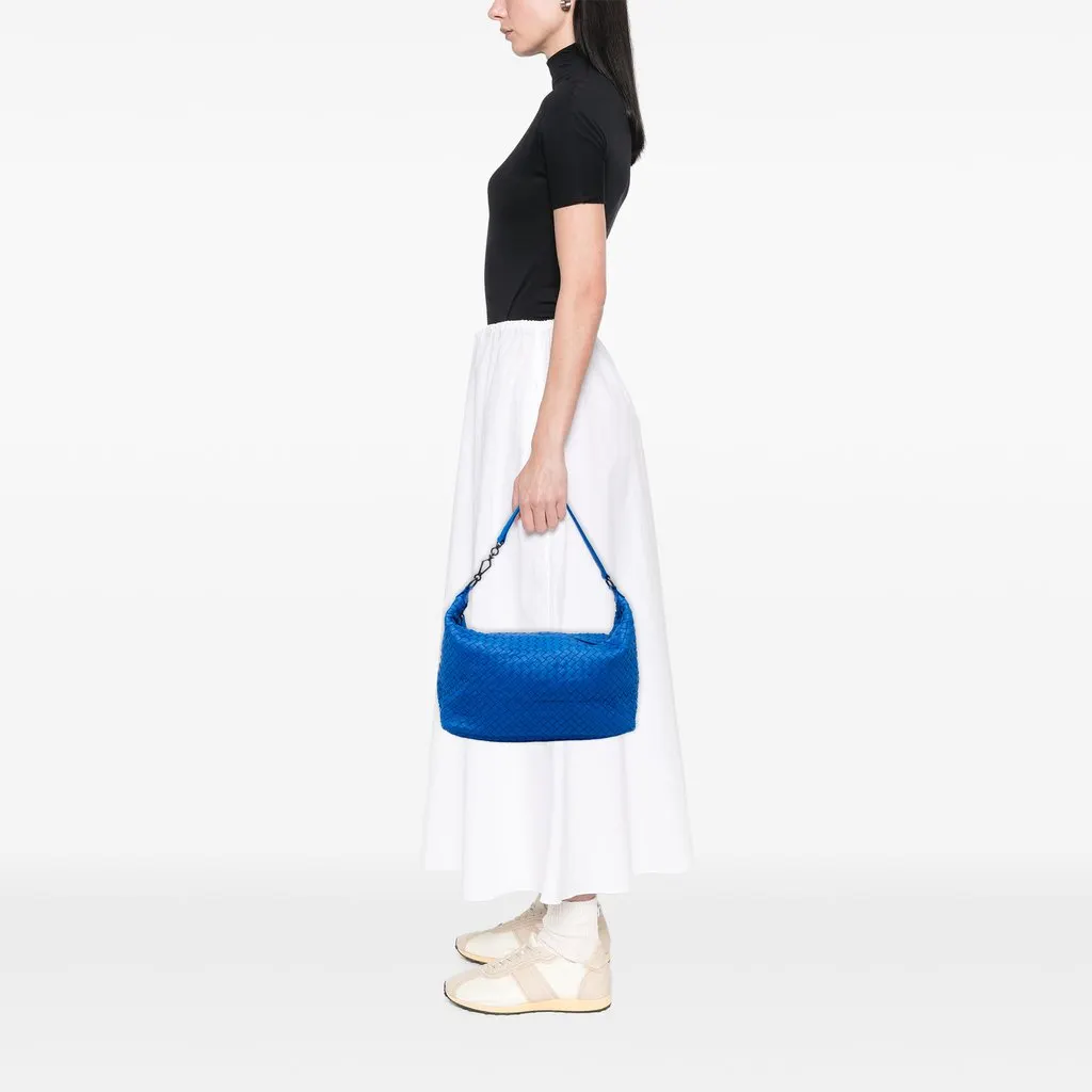 Bottega Veneta Nappa Intrecciato Shoulder Bag Blue Leather Very good - Box View