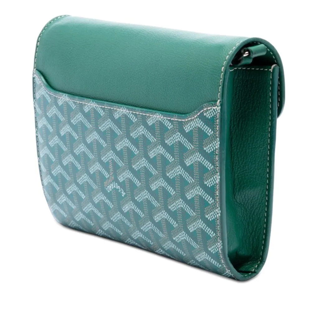 Goyard Goyardine Chypre Wallet Pouch Green Very good - Back View
