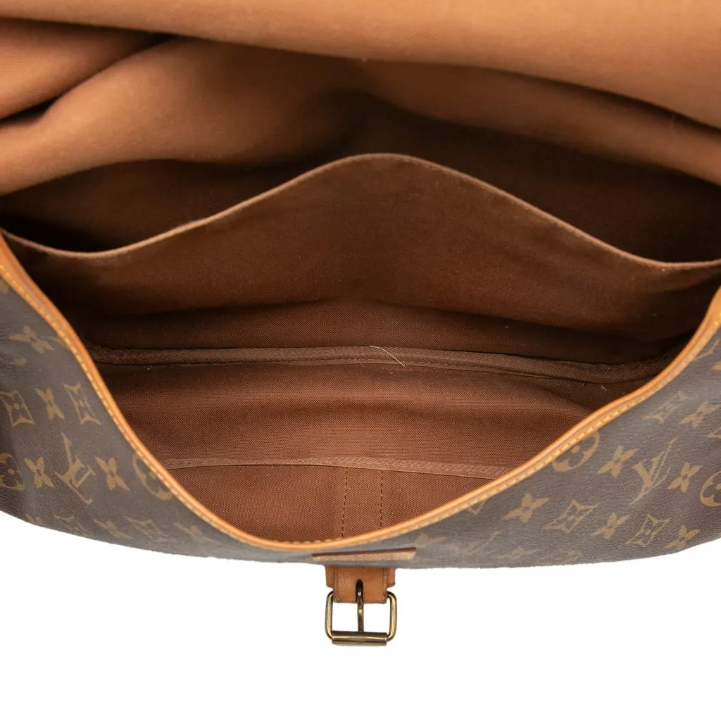 Louis Vuitton Monogram Saumur 35 Brown Very good - Model View