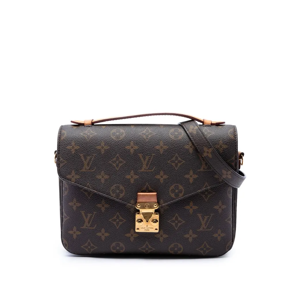 Louis Vuitton Monogram Pochette Metis Brown Very good - Front View