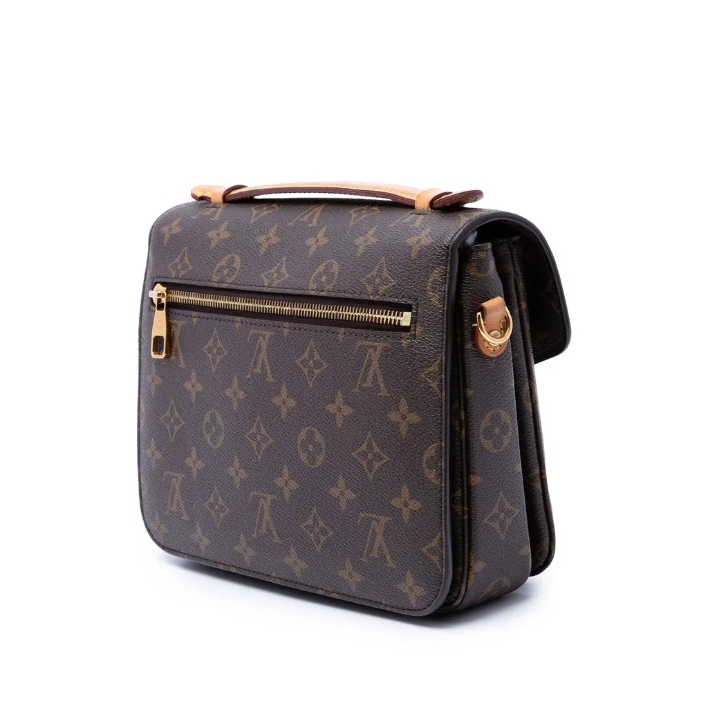 Louis Vuitton Monogram Pochette Metis Brown Very good - Back View