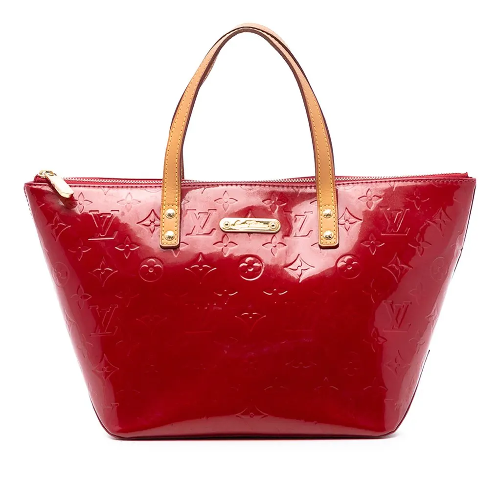 Louis Vuitton Monogram Vernis Bellevue PM Red Leather Good - Front View