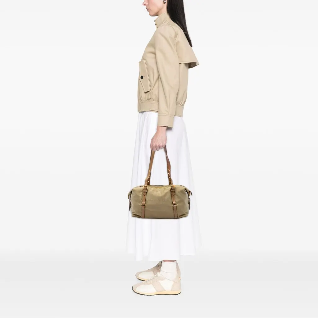 Prada Canvas Canapa Logo Shoulder Bag Beige Very good - Box View