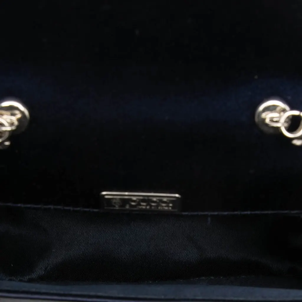 Gucci Mini Satin Bamboo Night Blue Very good - Model View