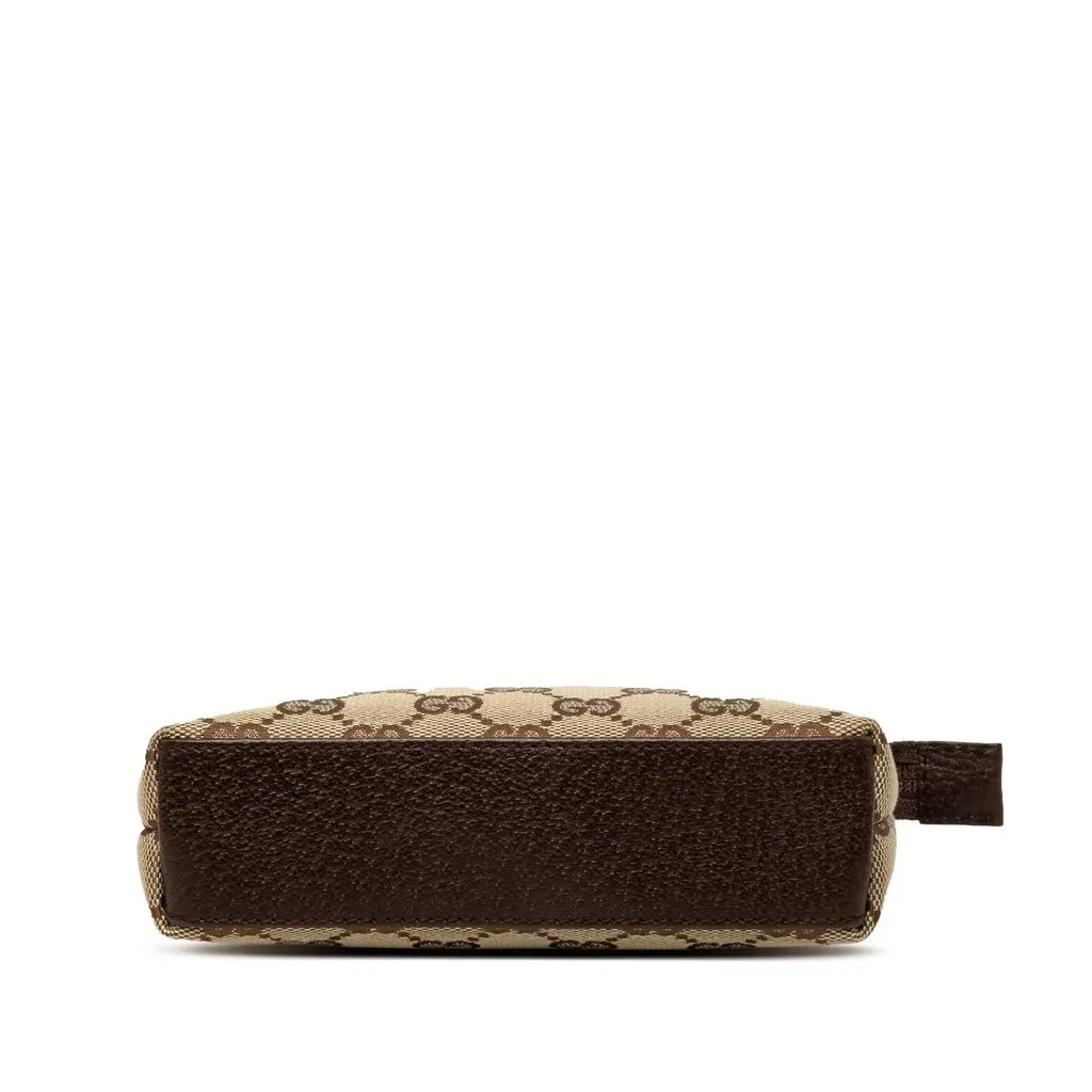 Gucci GG Canvas Pouch Beige Canvas Good - Inside View