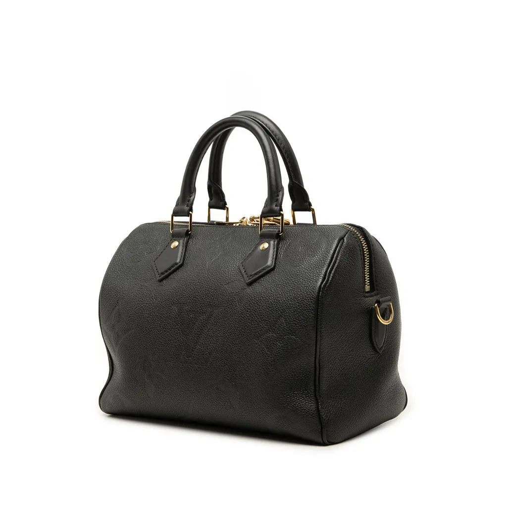 Louis Vuitton Monogram Giant Empreinte Speedy Bandouliere 25 Black Leather Very good - Back View