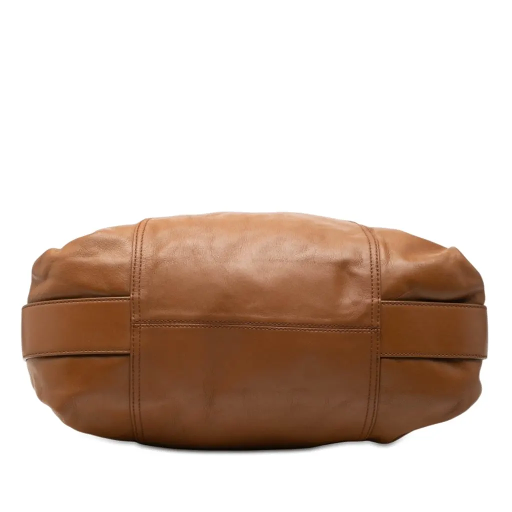 Givenchy Leather 4G Logo Satchel Brown Leather Very good - Inside View