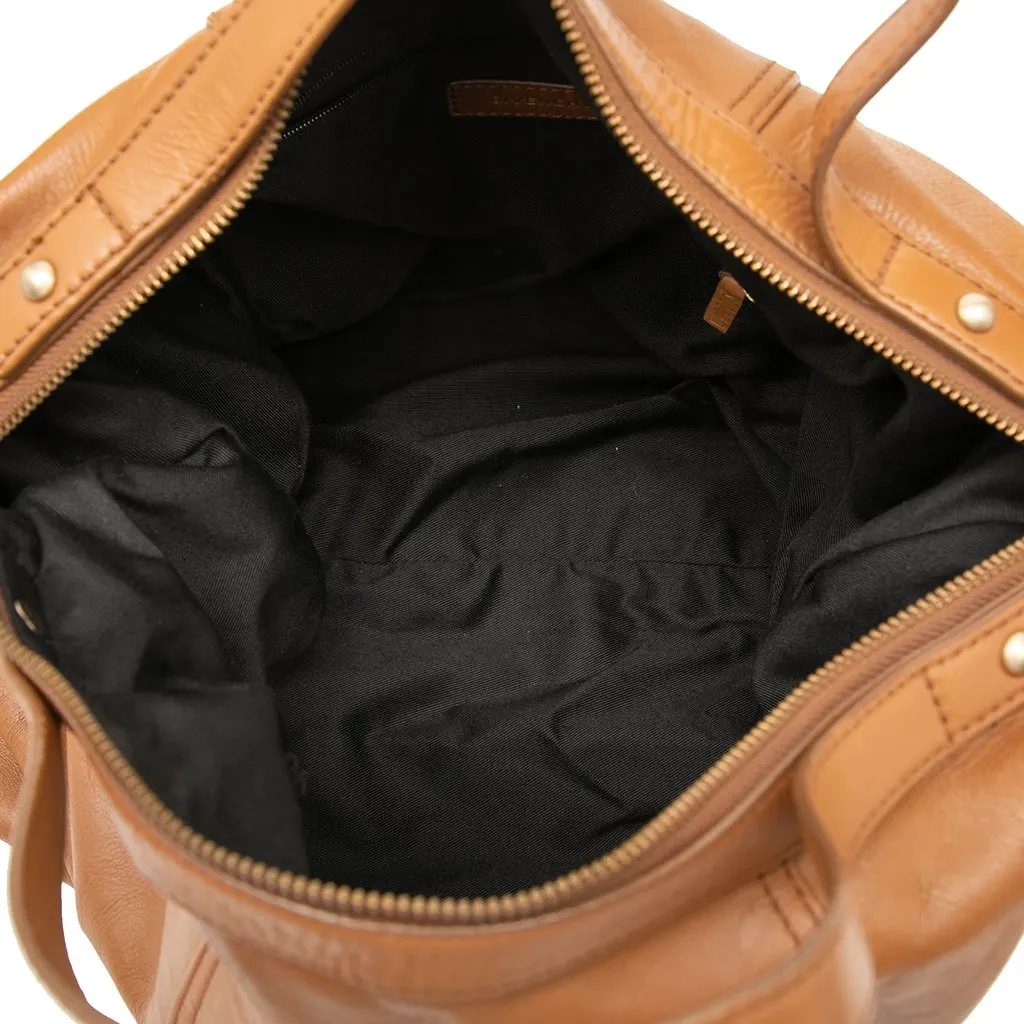 Givenchy Leather 4G Logo Satchel Brown Leather Very good - Model View