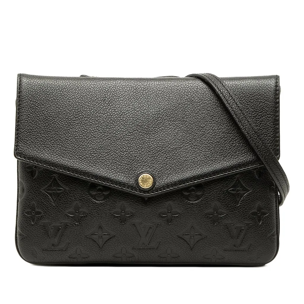 Louis Vuitton Monogram Empreinte Twice Black Leather Very good - Front View