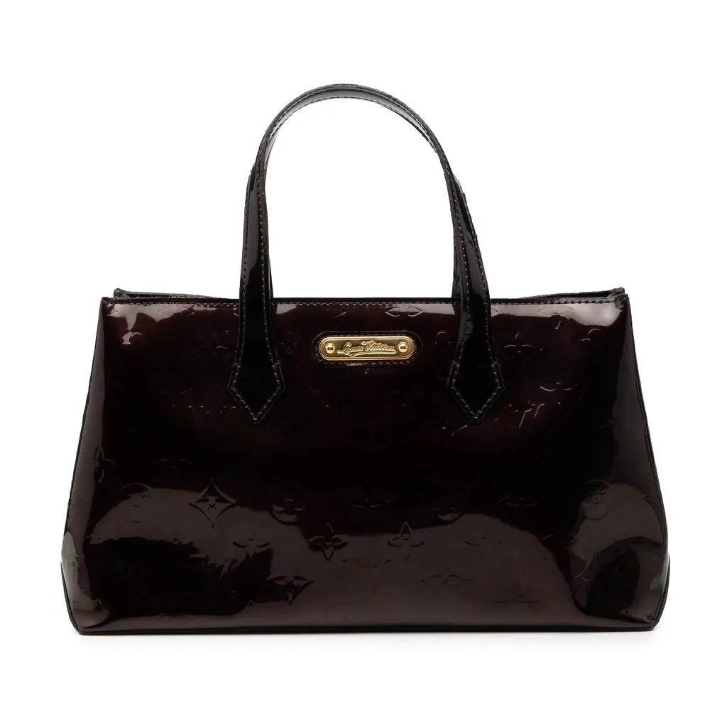 Louis Vuitton Monogram Vernis Wilshire PM Purple Leather Very good - Front View