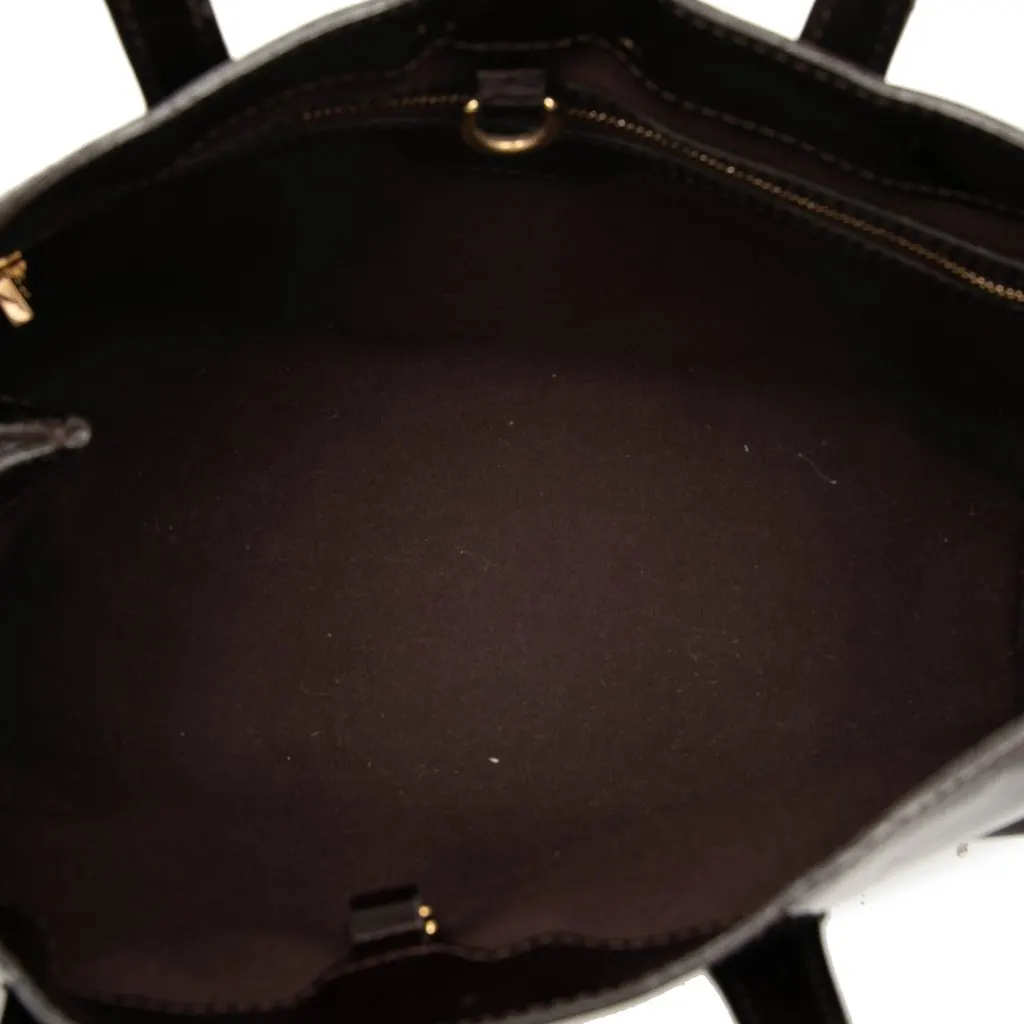 Louis Vuitton Monogram Vernis Wilshire PM Purple Leather Very good - Model View