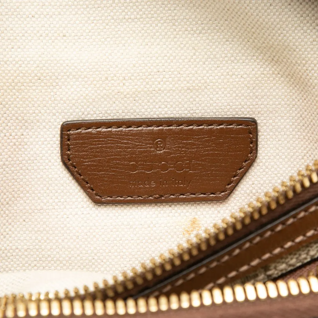 Gucci GG Supreme Interlocking G Belt Bag Beige Canvas Good - Box View