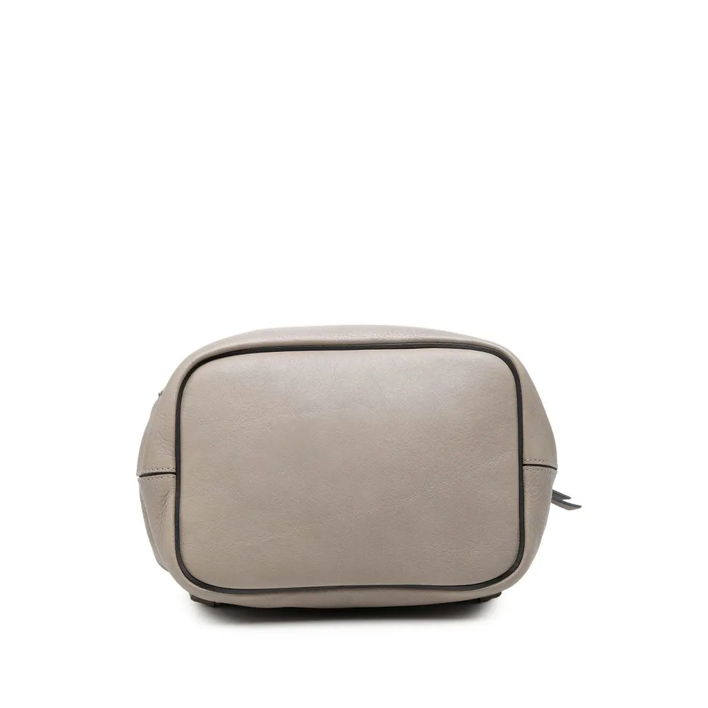 Chloé Medium Calfskin and Suede Faye Backpack MultiColor Leather Good - Inside View