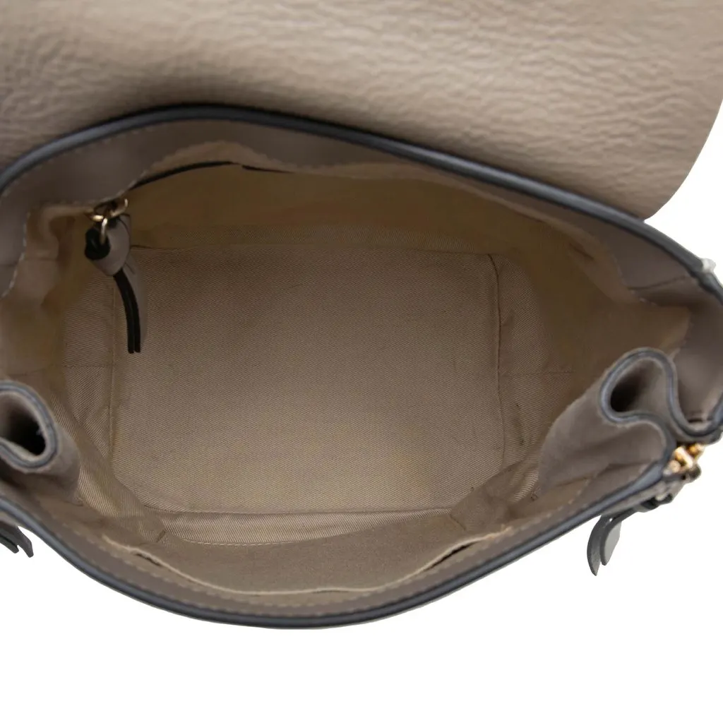 Chloé Medium Calfskin and Suede Faye Backpack MultiColor Leather Good - Model View