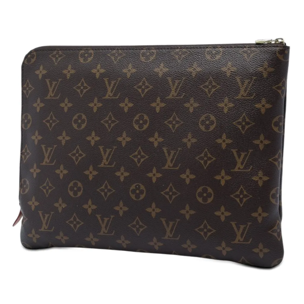 Louis Vuitton Monogram Etui Voyage GM Brown Canvas Very good - Back View