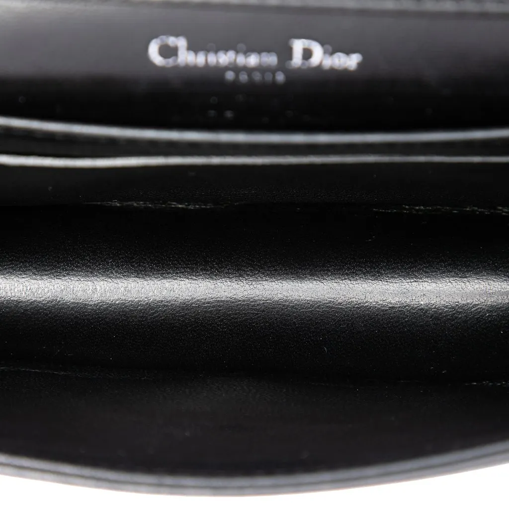Dior Baby Lambskin Diorama Flap Black Leather Very good - Model View